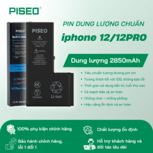 Pin iPhone 12 và 12 Pro dung lượng chuẩn 2850mAh