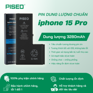 Pin iPhone 15 Pro dung lượng chuẩn 3280mAh