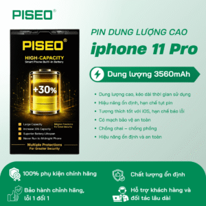 Pin iPhone 11 Pro PISEO dung lượng cao 3950mAh